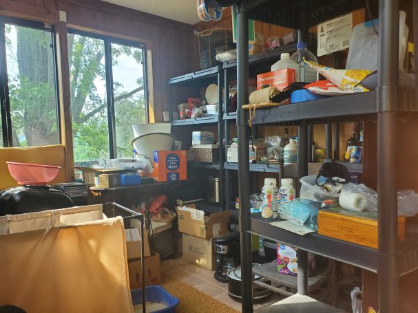 Sunroom/Storage Before